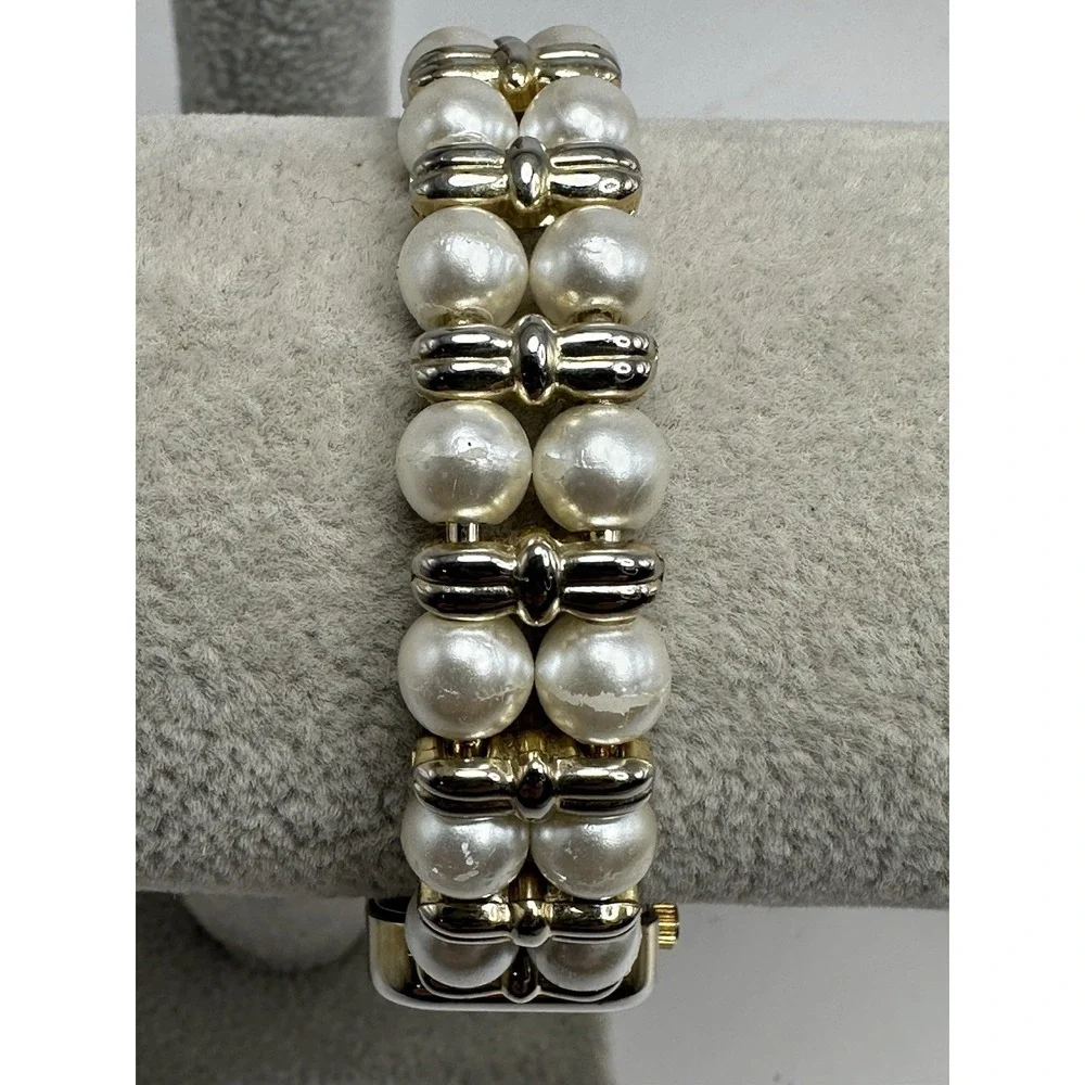 Ronica Faux Pearl Ladies MOP Watch New Battery 20MM‎ 7.25